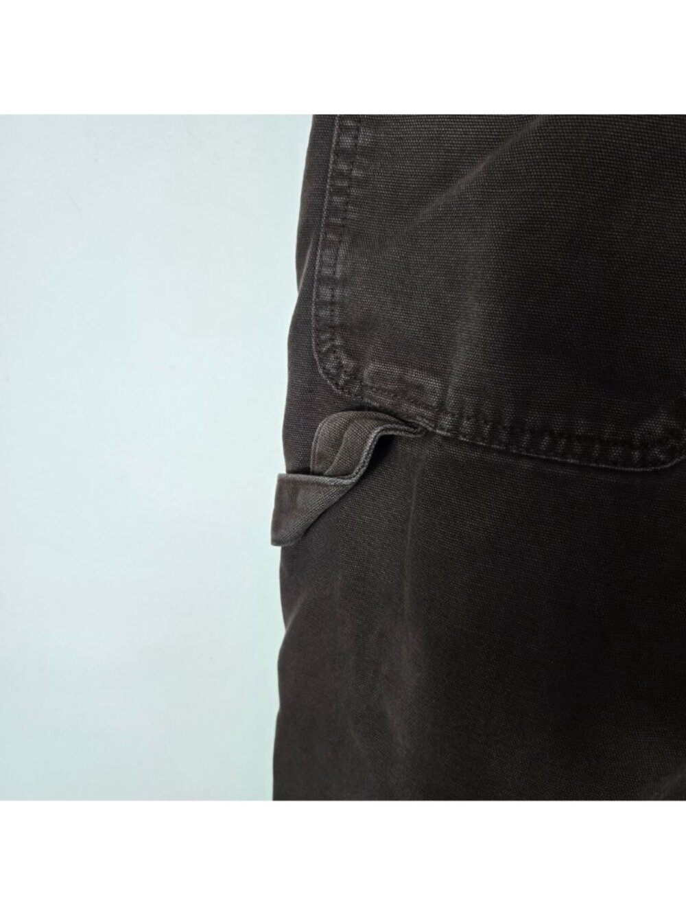 GAP Size 4 Petite High Rise Double-Knee Carpenter Pants Wide Leg Fit Brown - Picture 3 of 16
